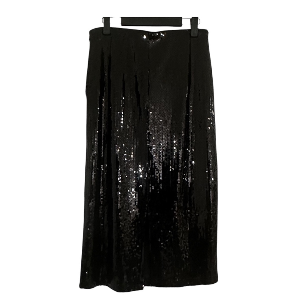 Scoop Black Sequin Skirt